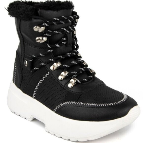 Perri Womens Faux Leather Cold Weather Booties - Picture 1 of 9